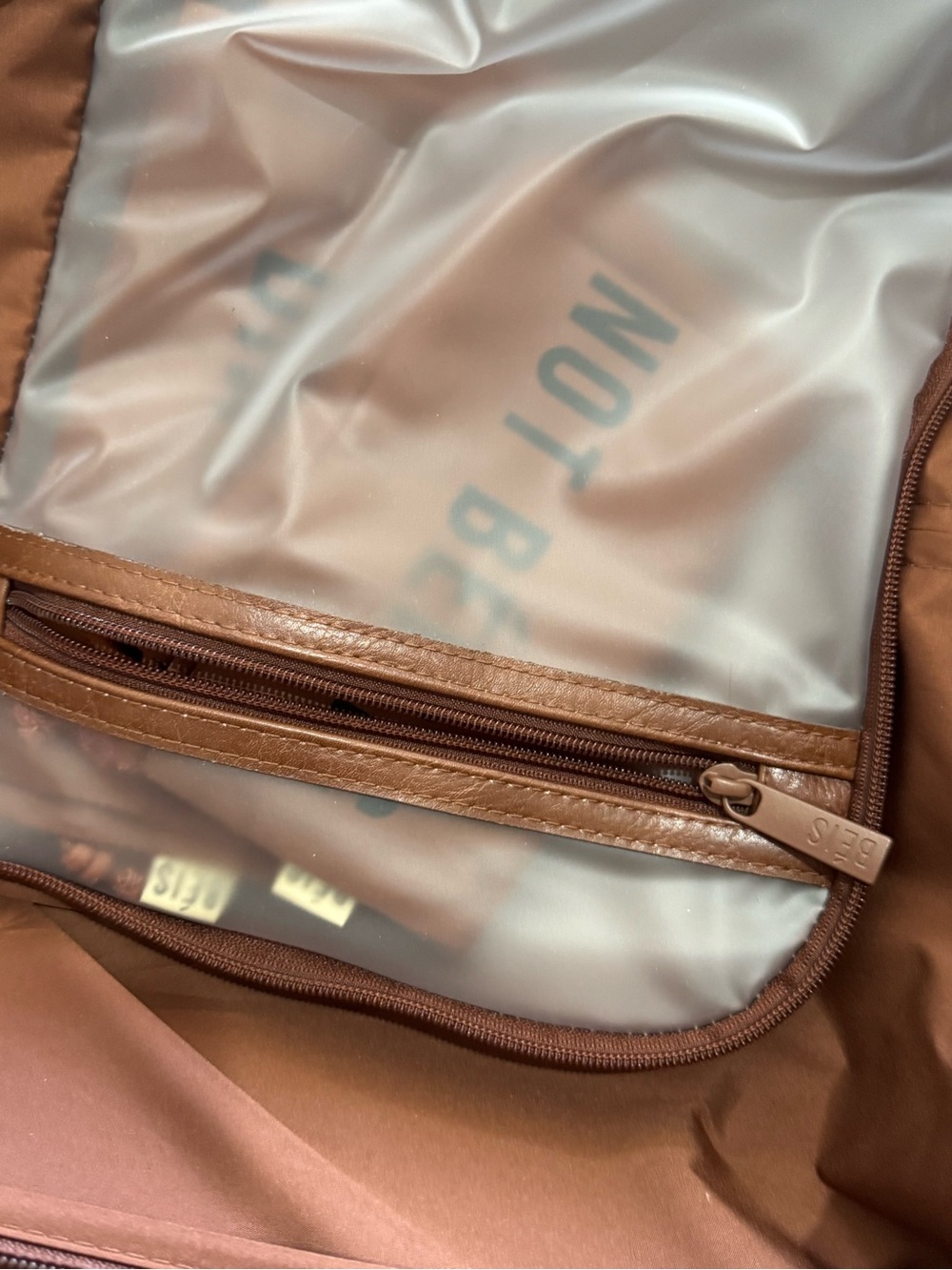 BEIS Compact Carry-On Spinner in Chocolate Brown - Picture 7 of 12